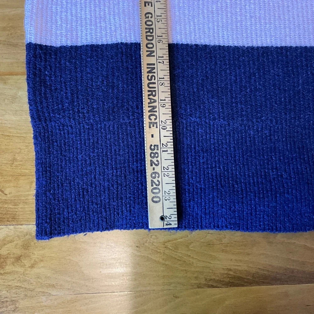 Free Assembly Colorblock Mock Neck Sweater Pink Navy Ochre Womens Sz M Y2K Style - Picture 3 of 9